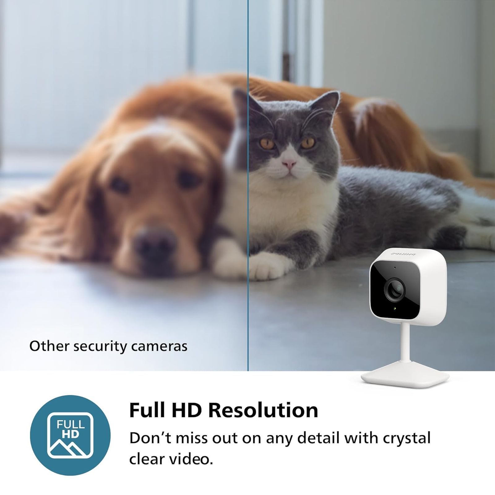 PHILIPS 1000 Series Wifi Fixed 3D CCTV Security Camera (Night Vision, HSP1000, White)_8