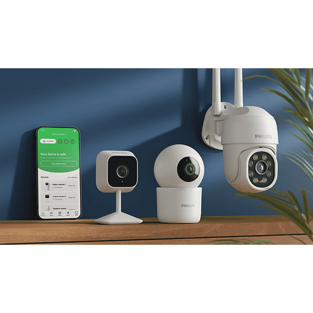 PHILIPS 1000 Series Wifi Fixed 3D CCTV Security Camera (Night Vision, HSP1000, White)_12