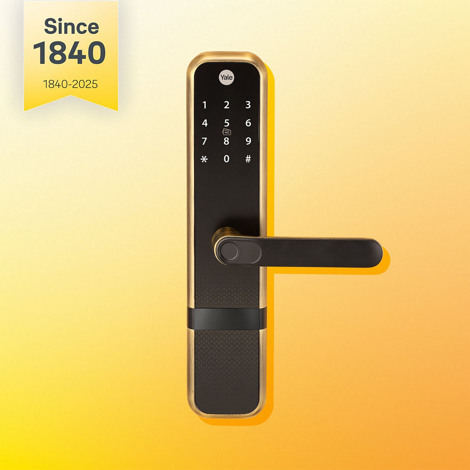 Yale Zuri Digital Lock (Fingerprint, PIN, RFID & Manual Key Access, YZuri/AB, Antique Bronze) Yale Zuri Digital Lock (Fingerprint, PIN, RFID & Manual Key Access, YZuri/AB, Antique Bronze)_3