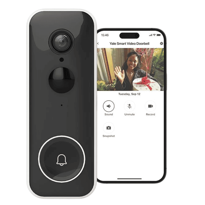 Yale Door Bell (1080p Full HD Image, SV-VDB-1A-W, Black)_8