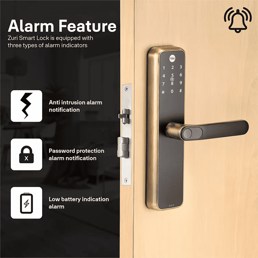 Yale Zuri S Digital Lock (Fingerprint, PIN, RFID & Manual Key Access, Antique Bronze) Yale Zuri S Digital Lock (Fingerprint, PIN, RFID & Manual Key Access, Antique Bronze)_10