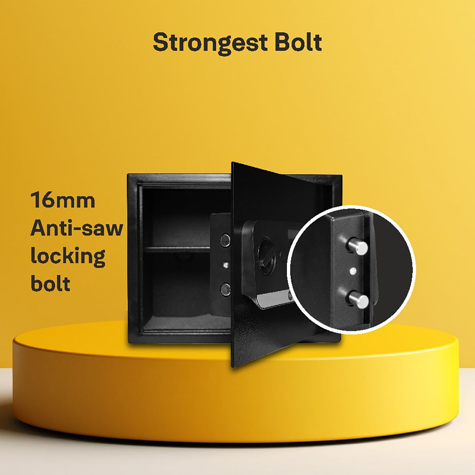 Yale Stellar 300 27 Litres Biometric Safety Locker (1 Shelf, Stellar 300/DB2, Black)_10