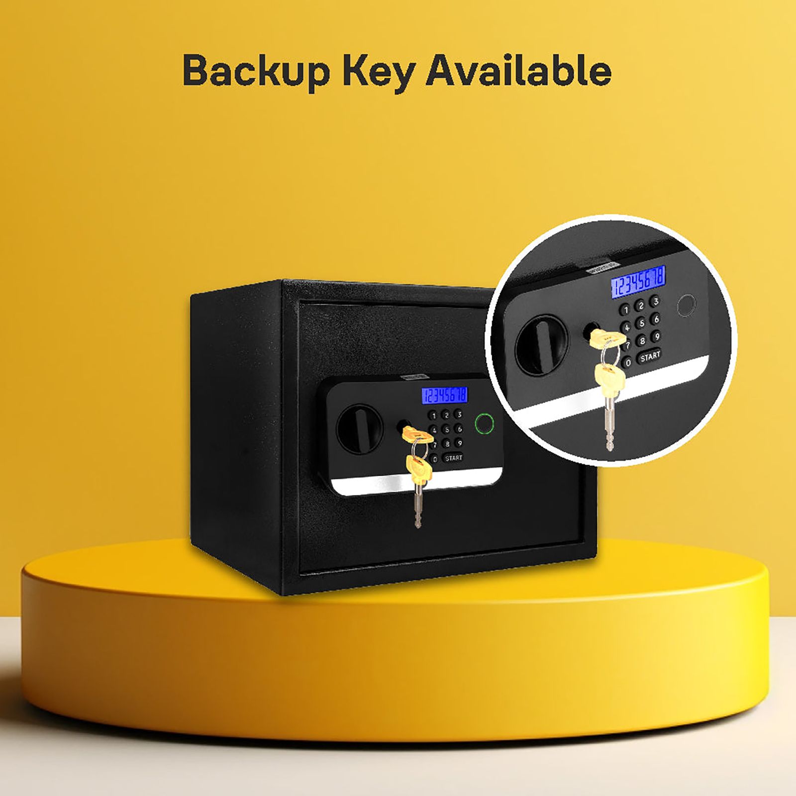 Yale Stellar 300 27 Litres Biometric Safety Locker (1 Shelf, Stellar 300/DB2, Black)_14