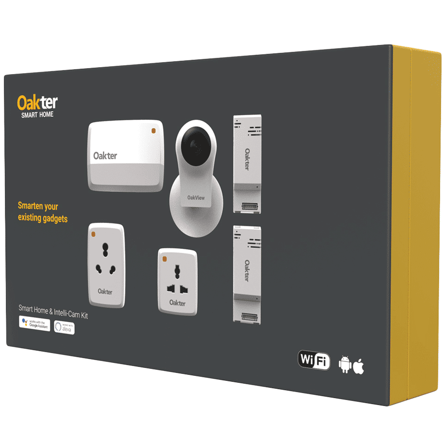 Oakter Smart Home Device and Intelli Cami Kit (White) Oakter Smart Home Device and Intelli Cami Kit (White)_2