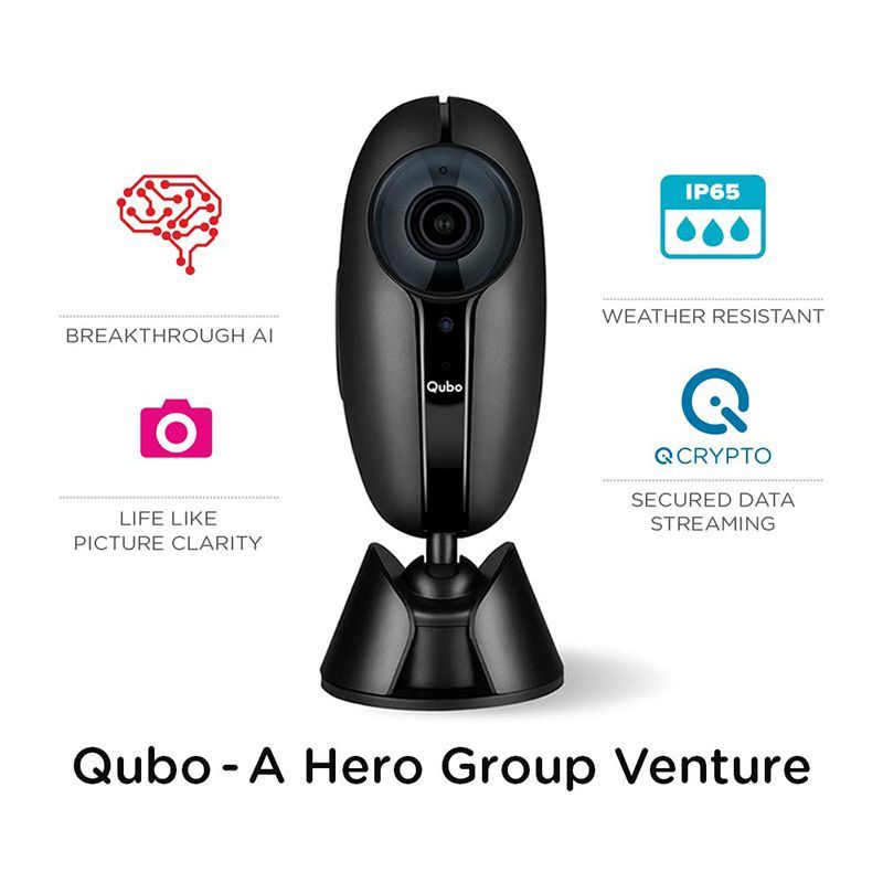 Qubo (Part of Hero Group) Smart Home CCTV Security Camera (Water Resistant, Alexa Enabled, HCM01, Black)_3