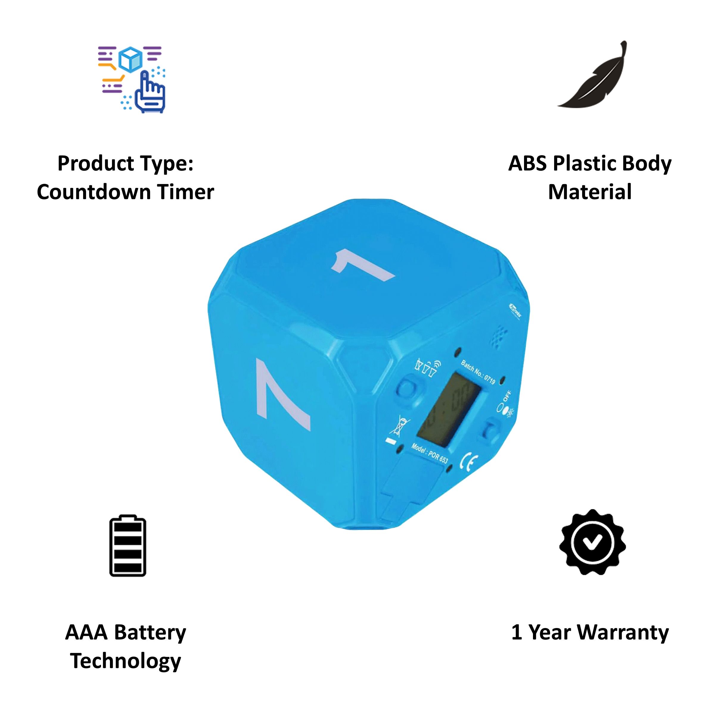 PORTRONICS Countdown Timer (Por 653, Blue) PORTRONICS Countdown Timer (Por 653, Blue)_3