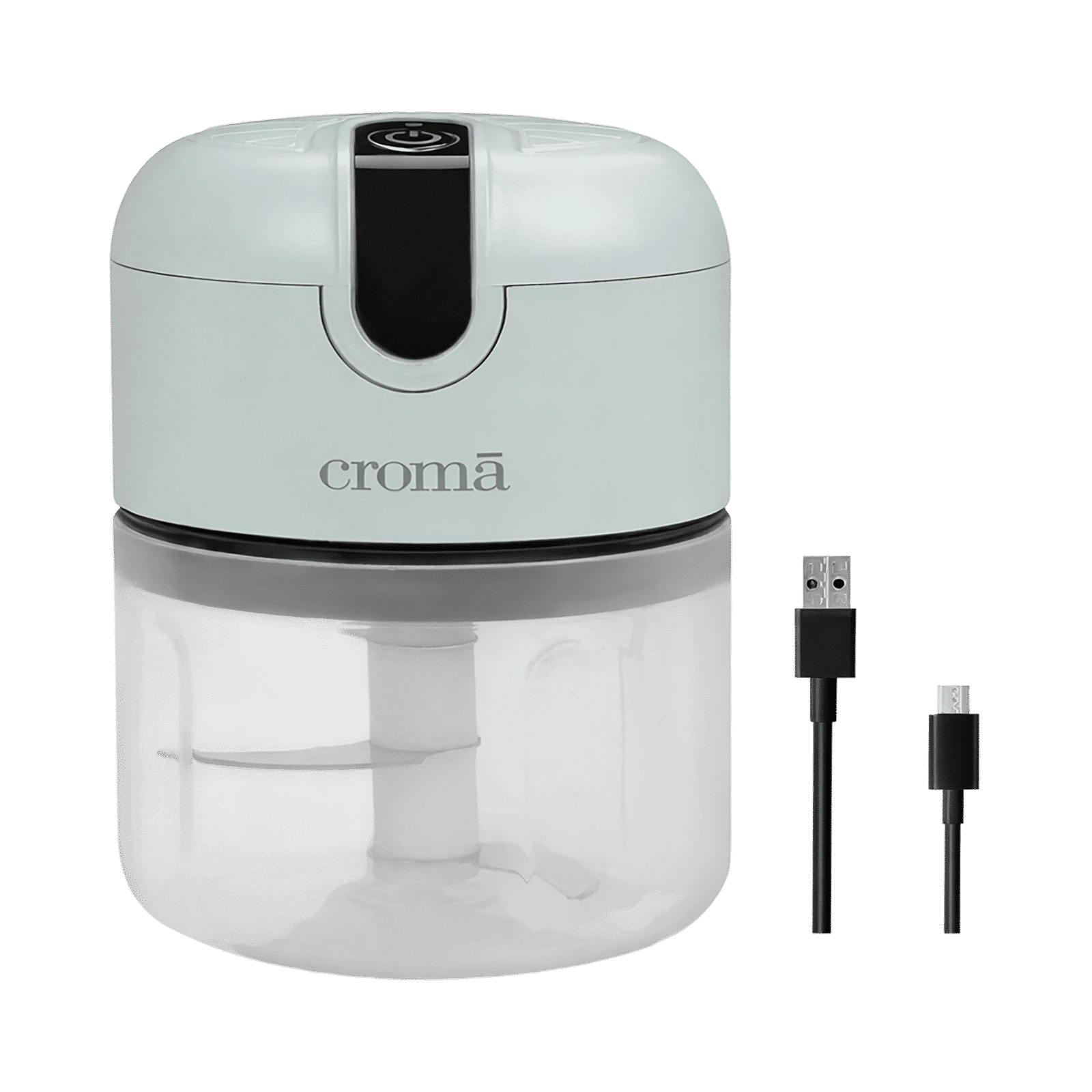 Croma 30 Watt Vegetable & Fruits Chopper with 3 Blades (White)_1