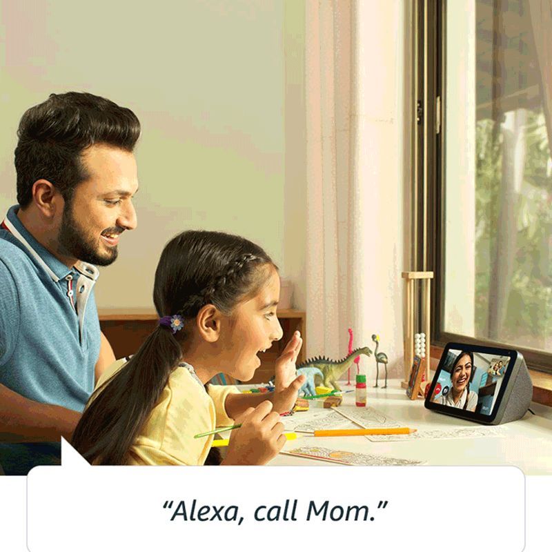 amazon Echo Show 8 (1st Gen) with Alexa Compatible Smart Wi-Fi Speaker (8 Inches Touch Screen Display, Black)_3