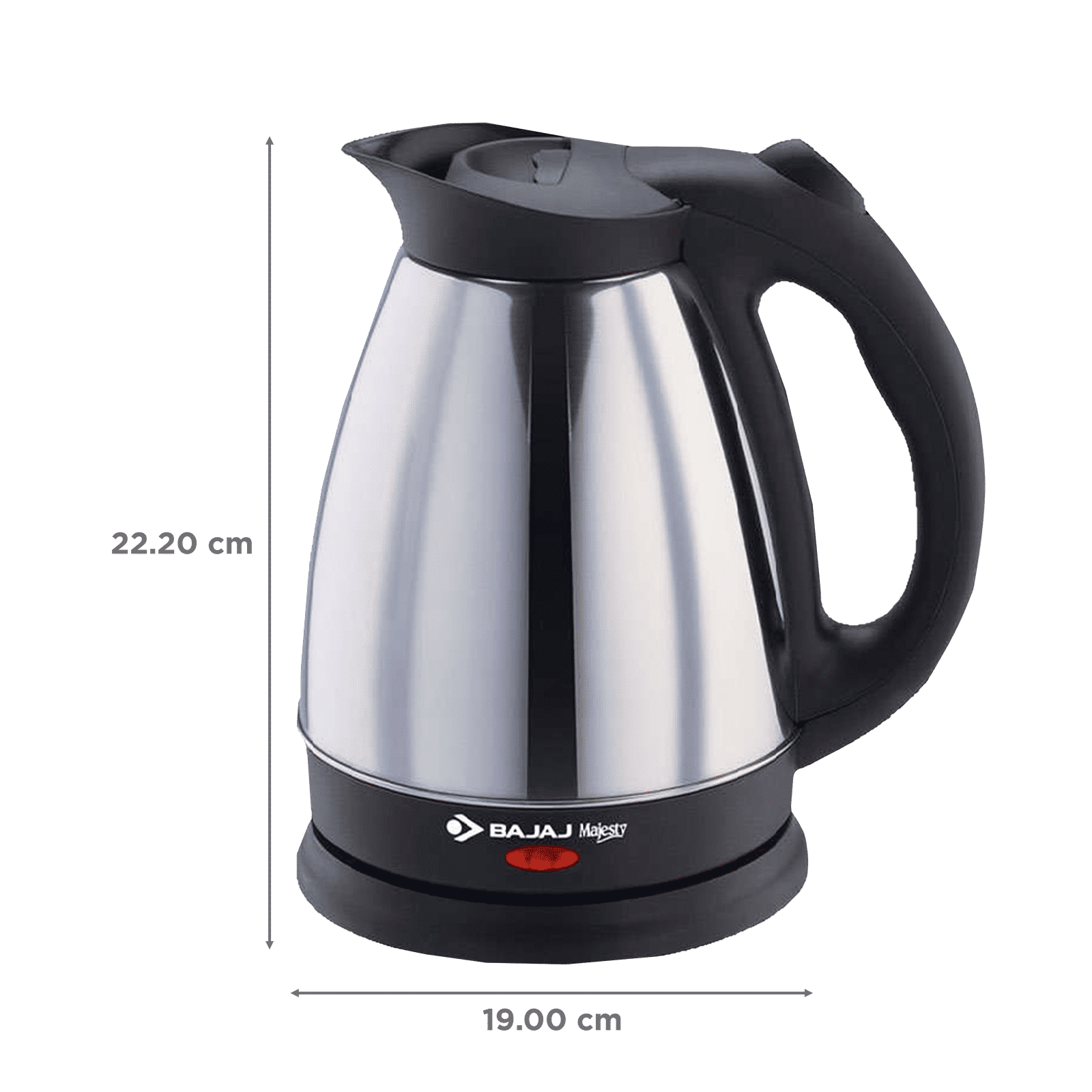 BAJAJ Majesty 2000 Watt 1.7 Litre Electric Kettle with Auto Shut Off Function (Black)_2
