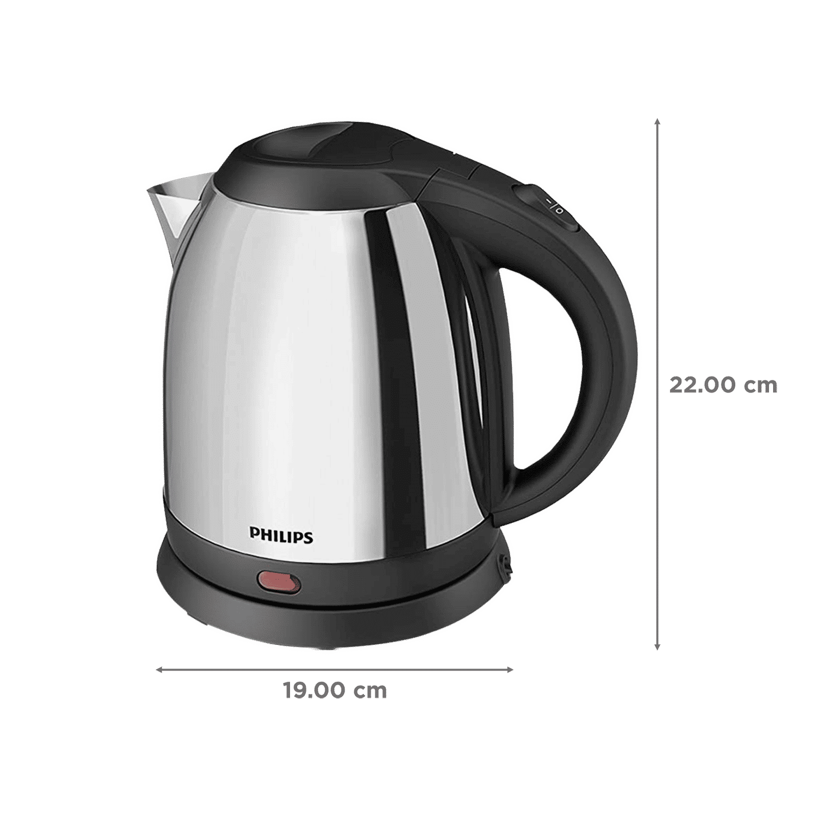 PHILIPS Daily collection 1800 Watt 1.2 Litre Electric Kettle with 360 Degree Cordless Base (Metallic silver)_2