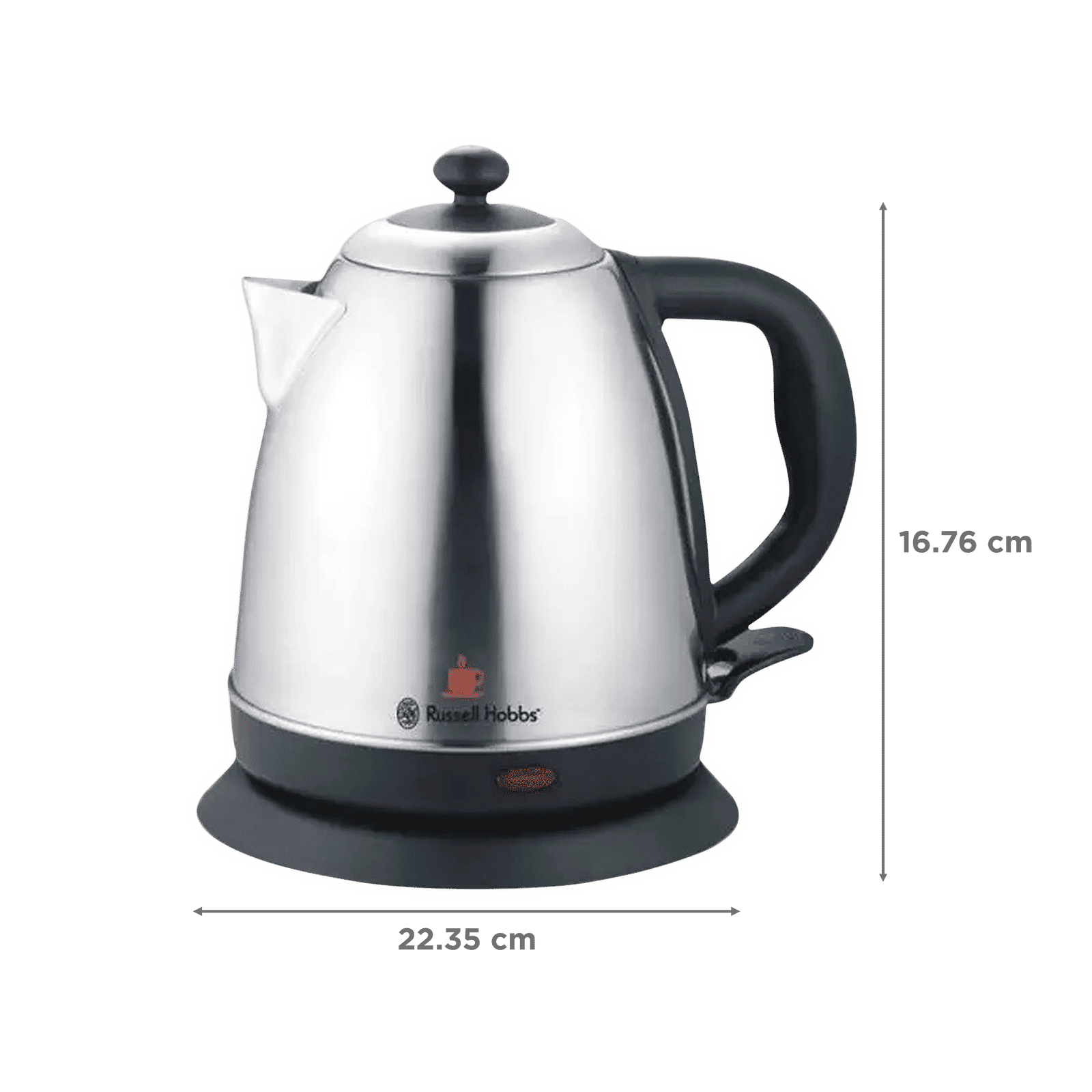 Russell Hobbs RJK1818S 1800 Watt 1.8 Litre Electric Kettle with 360 Degree Cordless Base (Silver/Black)_2