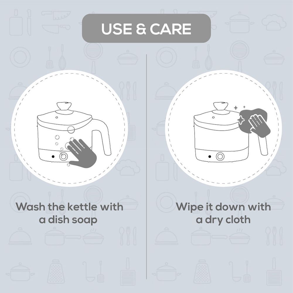 WONDERCHEF Luxe 1000 Watt 1.2 Litre Multi Cook Electric Kettle with Cordless Power Base (Red) WONDERCHEF Luxe 1000 Watt 1.2 Litre Multi Cook Electric Kettle with Cordless Power Base (Red)_6