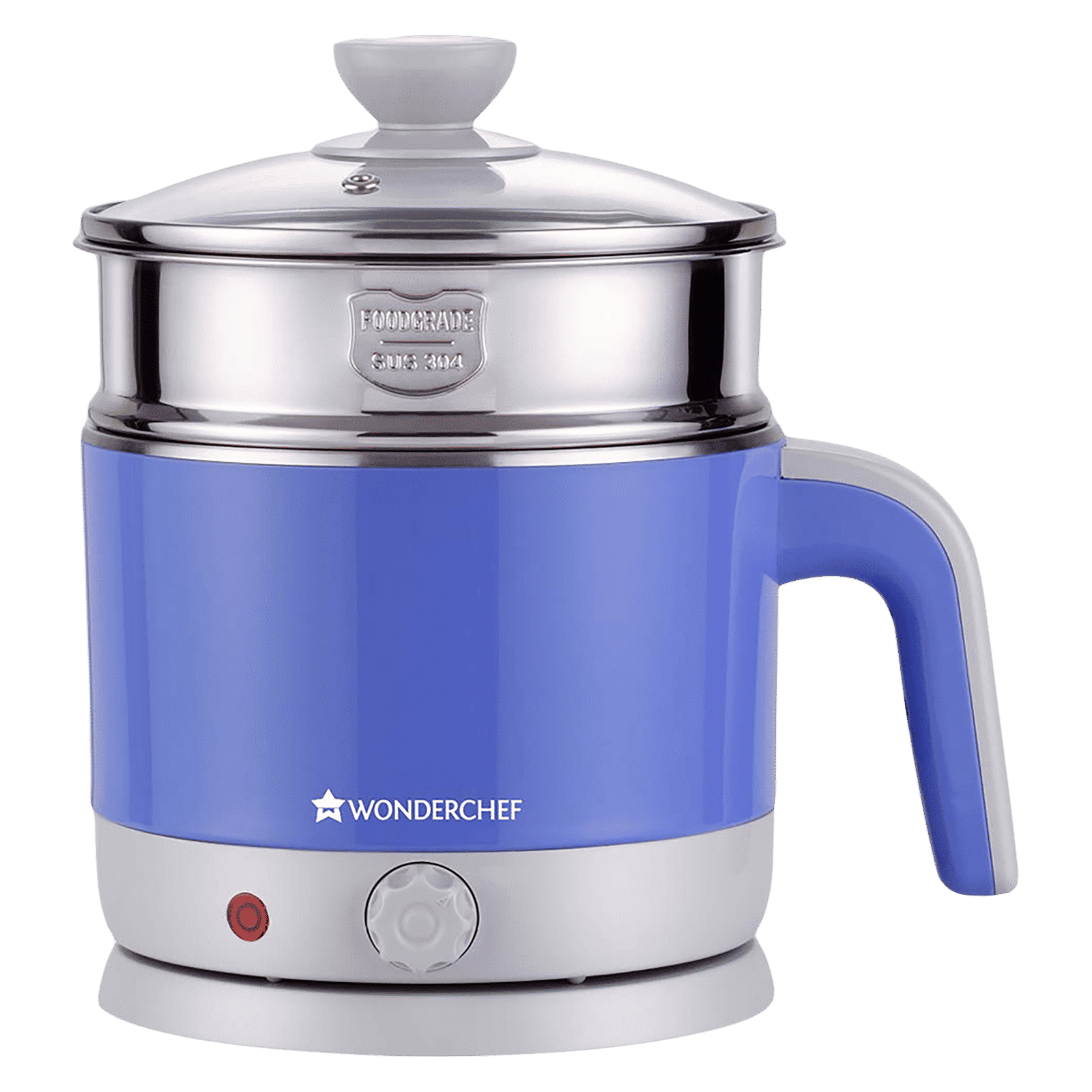 WONDERCHEF Luxe 1000 Watt 1.2 Litre Electric Kettle with Cool Touch Plastic Exterior (Blue)_1