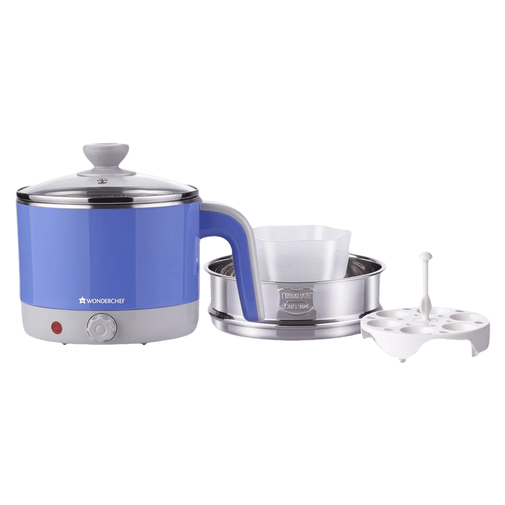 WONDERCHEF Luxe 1000 Watt 1.2 Litre Electric Kettle with Cool Touch Plastic Exterior (Blue)_14