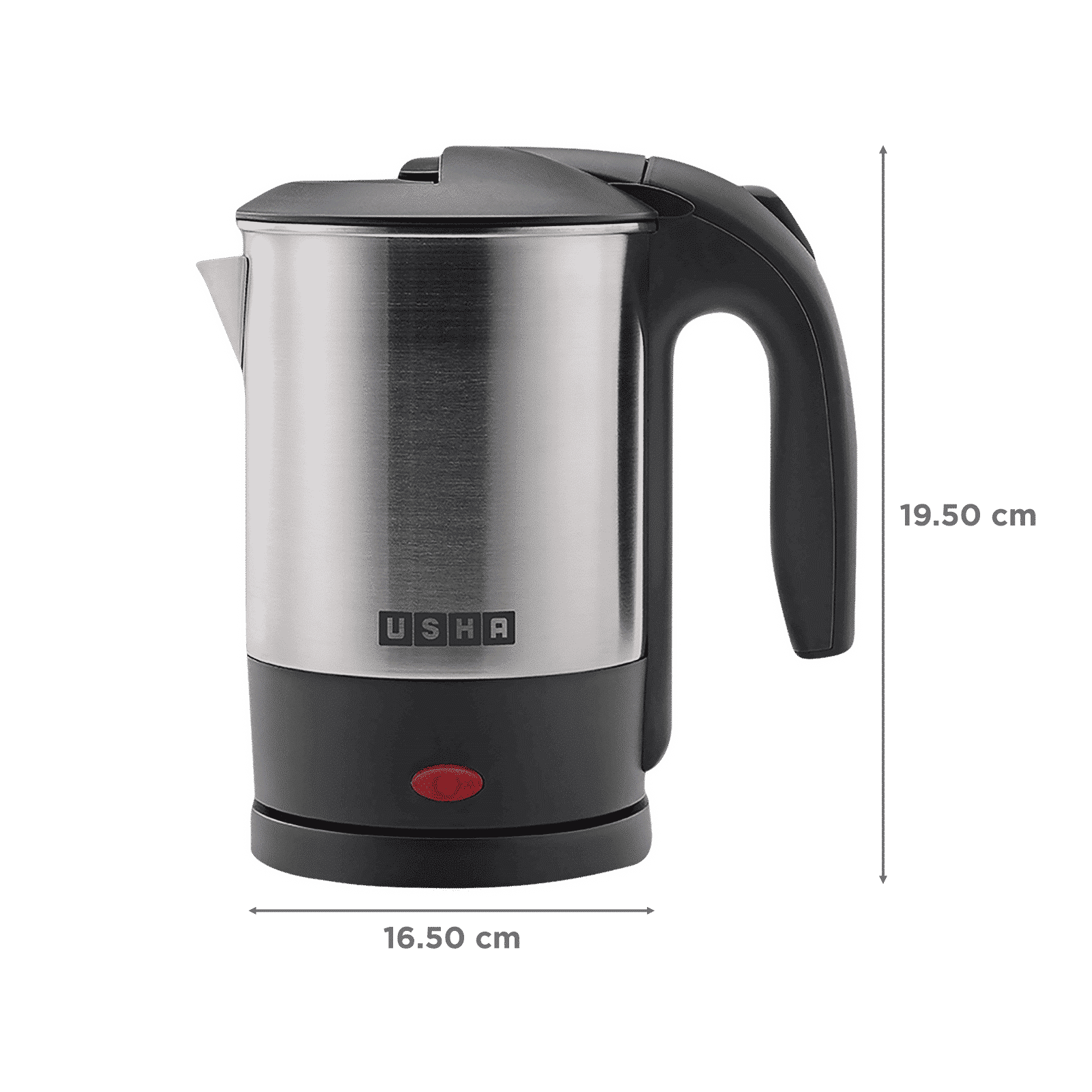 USHA EK3710 1350 Watt 1 Litre Electric Kettle with Boil Dry Protection (Silver)_2