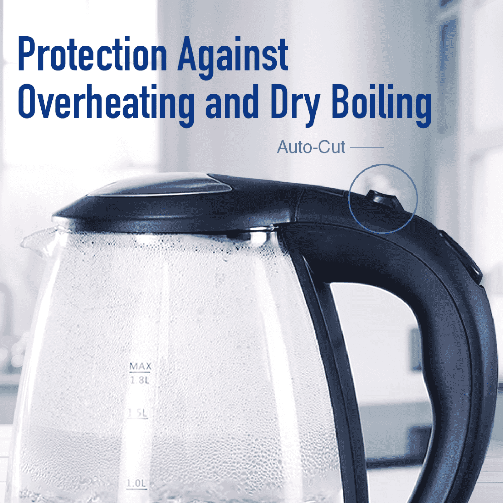 KENT Elegant 2000 Watt 1.8 Litre Electric Kettle with 360 Degree Rotation Base (Transparent)_16