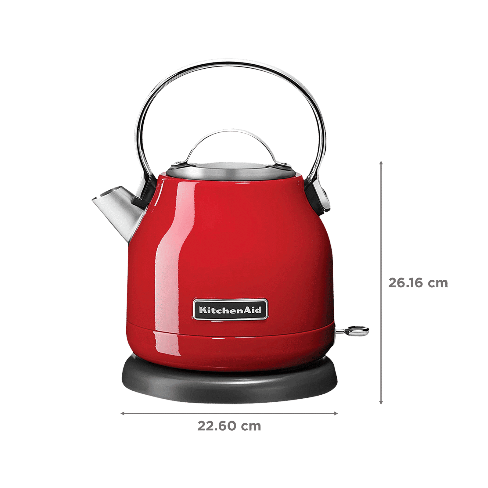 KitchenAid Stella 2200 Watt 1.2 Litre Electric Kettle with LED Indicator Light with On/Off Switch (Empire Red)_2