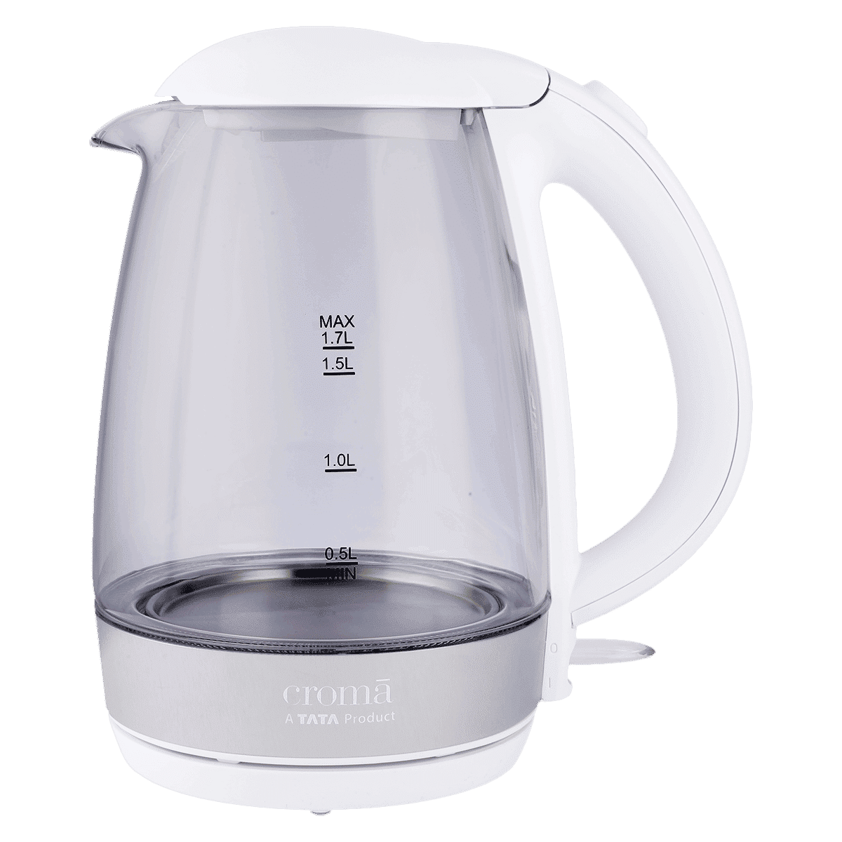 Croma 2200 Watt 1.7 Litre Electric Kettle with 360 Degree Swivel Base (White)_1