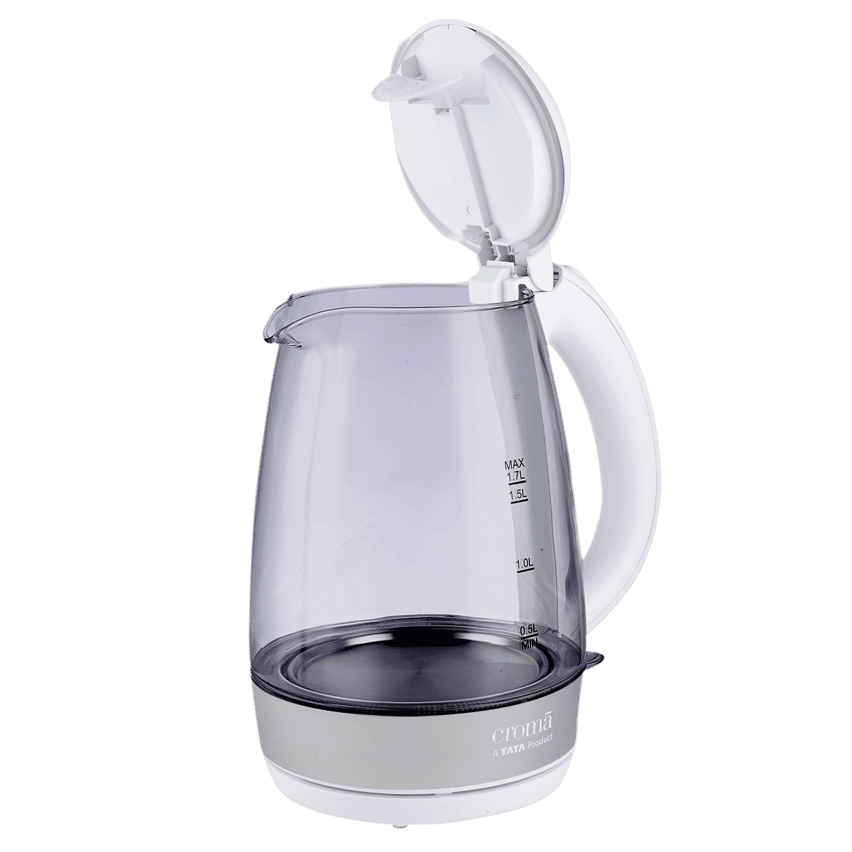 Croma 2200 Watt 1.7 Litre Electric Kettle with 360 Degree Swivel Base (White)_11