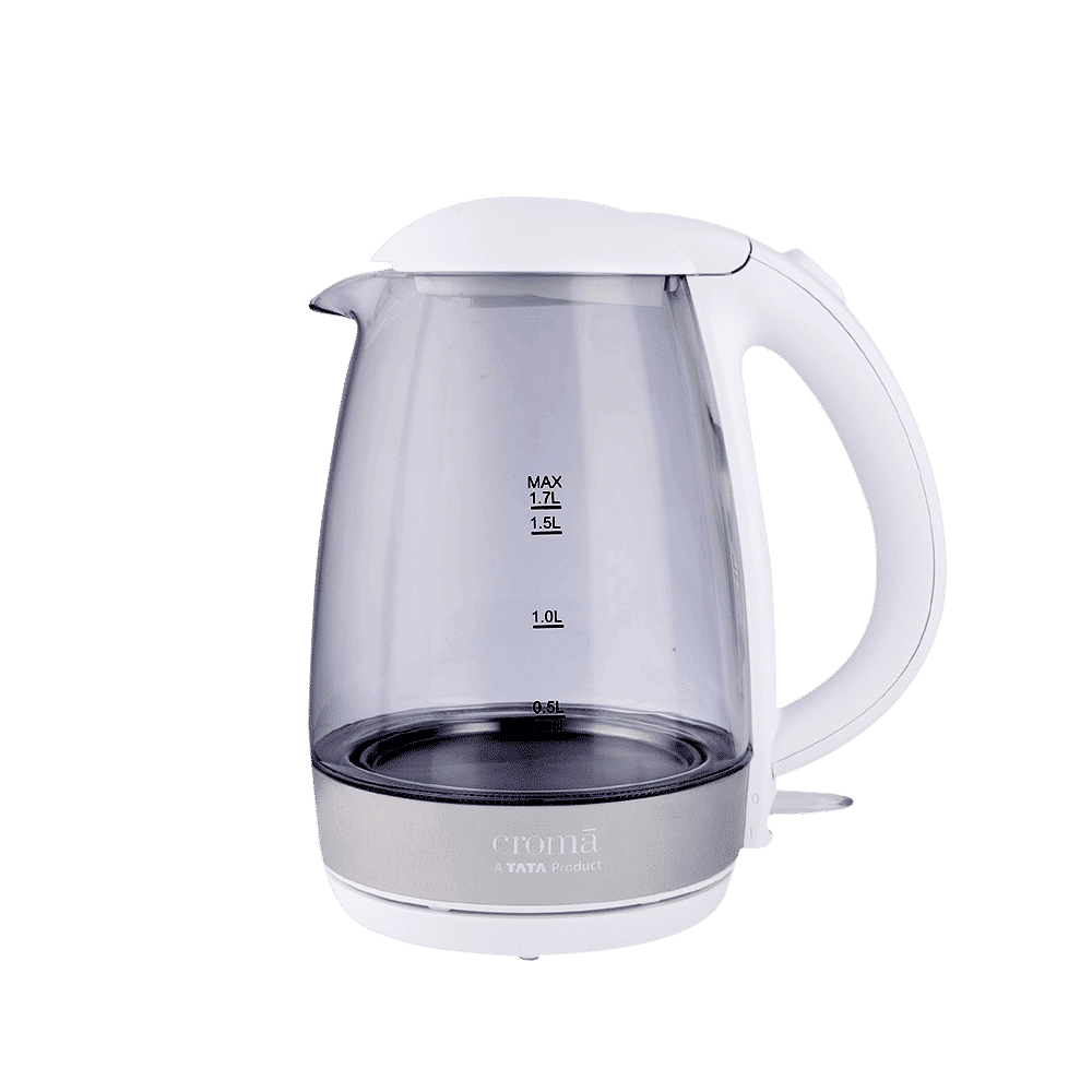 Croma 2200 Watt 1.7 Litre Electric Kettle with 360 Degree Swivel Base (White)_13
