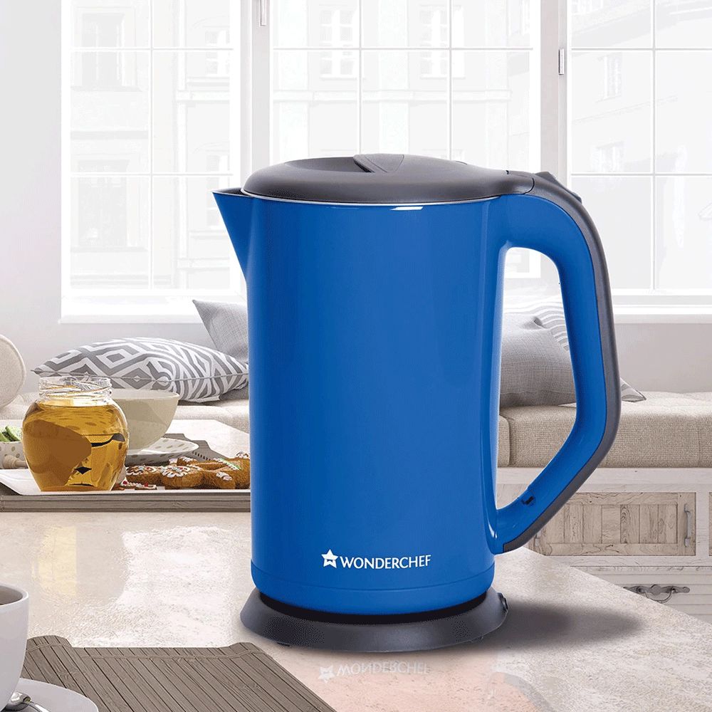 WONDERCHEF Luxe 1800 Watt 1.7 Litre Electric Kettle with Boil Dry Protection (Blue)_6