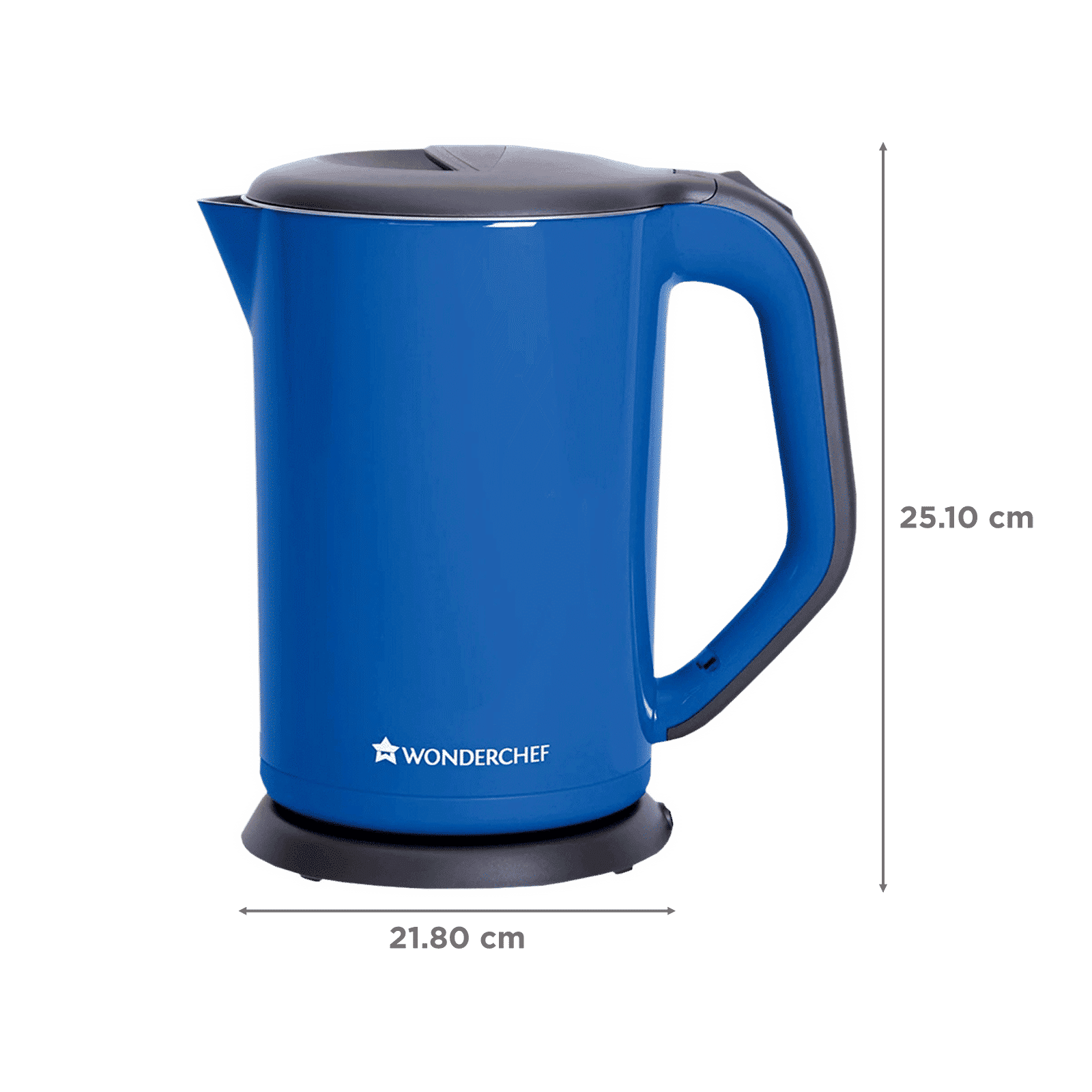 WONDERCHEF Luxe 1800 Watt 1.7 Litre Electric Kettle with Boil Dry Protection (Blue)_2