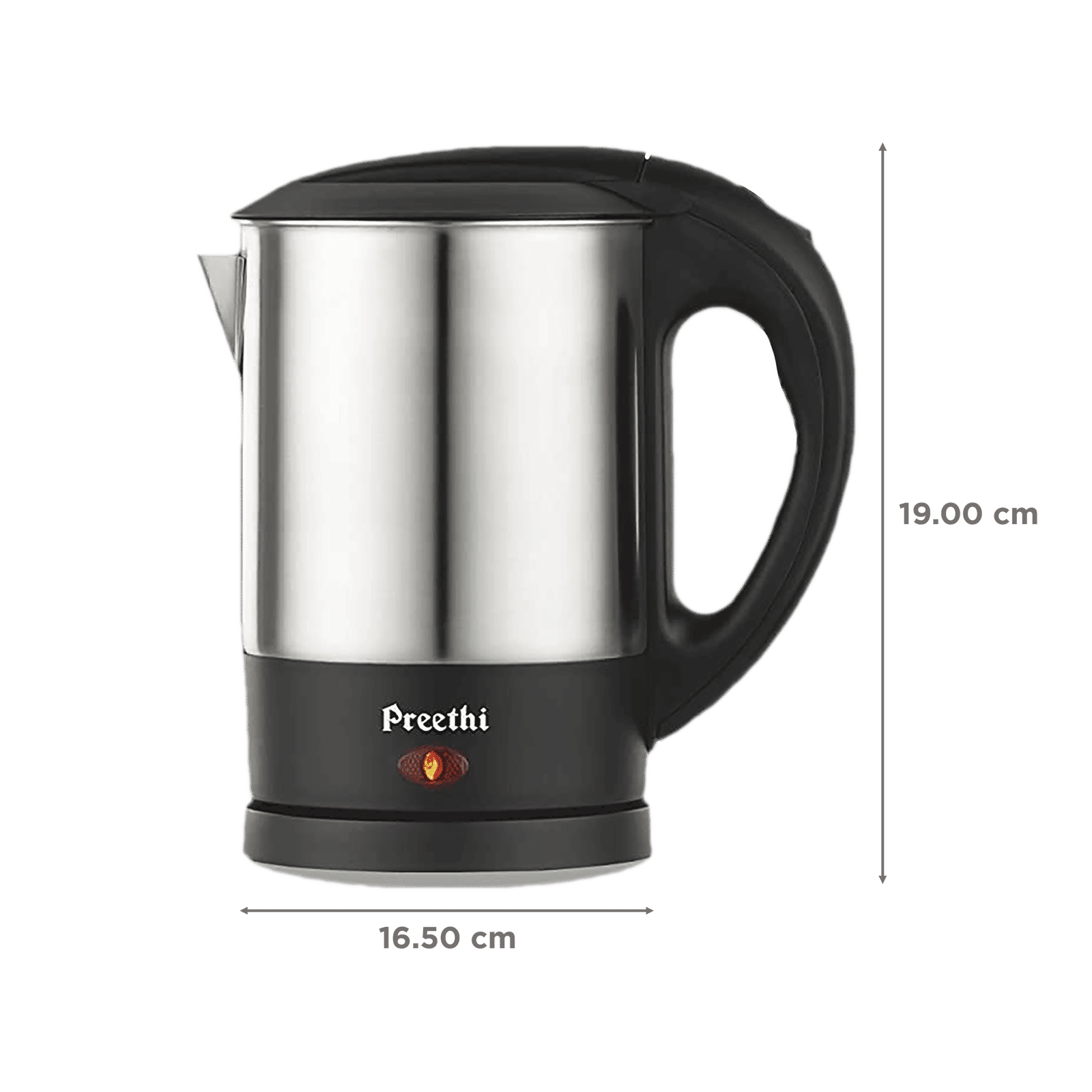 Preethi Armour 1350 Watt 1 Litre Electric Kettle with Auto Shut Off (Steel)_2