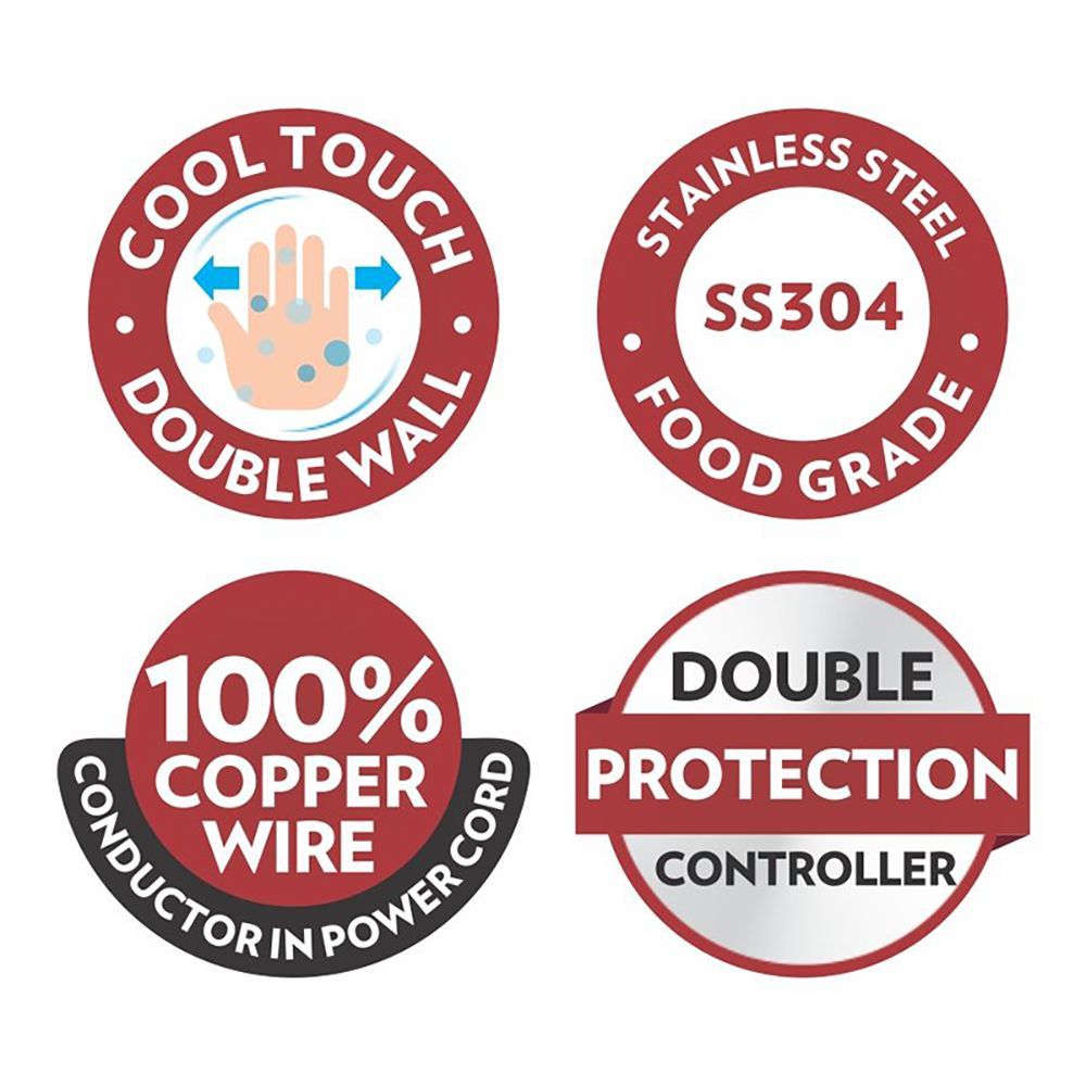 BOROSIL Eva Cool Touch 750 Watt 0.6 Litre Electric Kettle with Boil Dry Protection (Black) BOROSIL Eva Cool Touch 750 Watt 0.6 Litre Electric Kettle with Boil Dry Protection (Black)_6