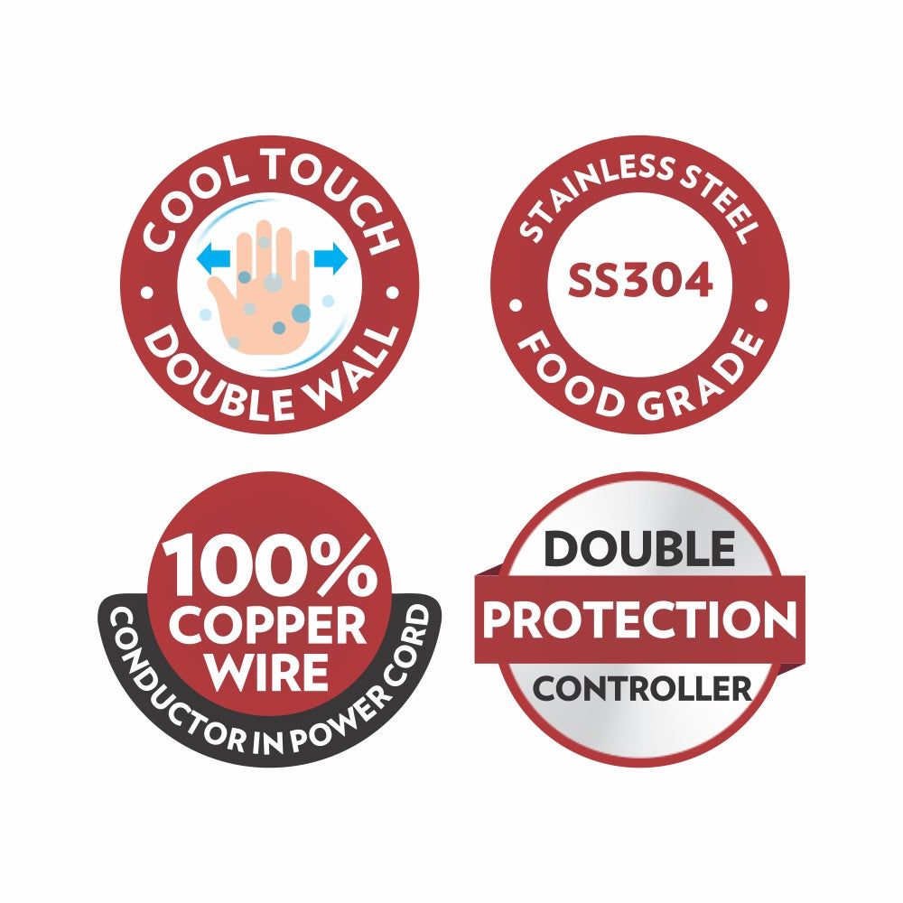 BOROSIL Eva Cool Touch 750 Watt 0.6 Litre Electric Kettle with Boil Dry Protection (Black) BOROSIL Eva Cool Touch 750 Watt 0.6 Litre Electric Kettle with Boil Dry Protection (Black)_9