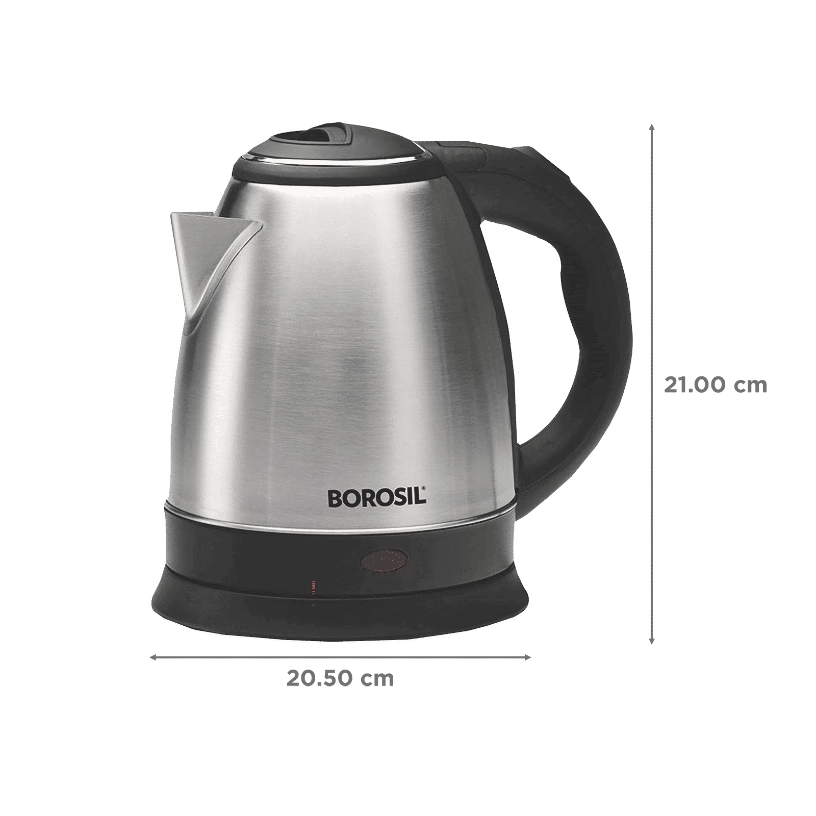 BOROSIL Rio 1200 Watt 1.5 Litre Electric Kettle with 360 Degree Rotation Base (Steel)_2