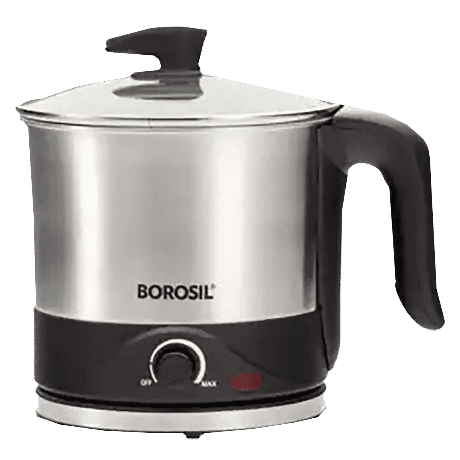BOROSIL Omni 600 Watt 1.5 Litre Electric Kettle with 360 Degree Rotation Base (Silver)_1