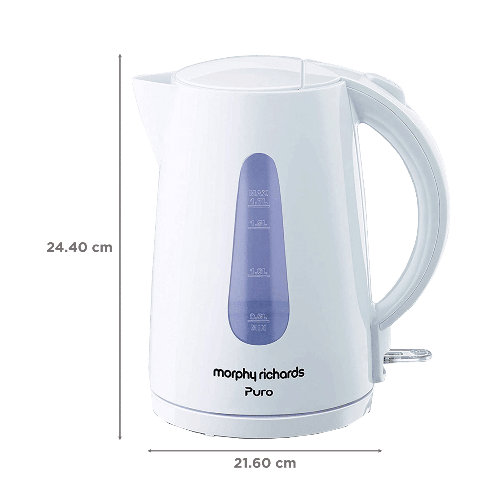 morphy richards Puro 2000 Watt 1.7 Litre Electric Kettle with Water Level Indicator (White) morphy richards Puro 2000 Watt 1.7 Litre Electric Kettle with Water Level Indicator (White)_2