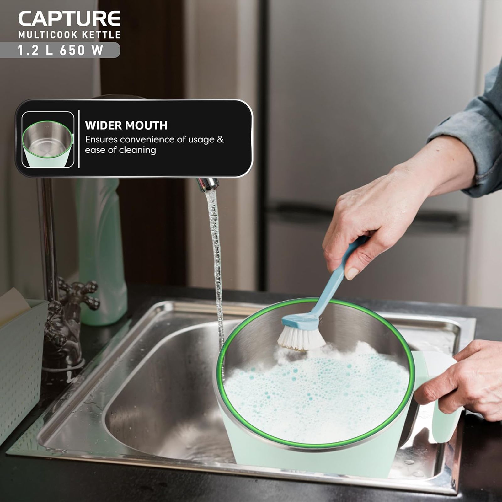 HAVELLS Capture 650 Watt 1.2 Litre Multi Cook Electric Kettle with Auto Shut Off (Light Green)_19