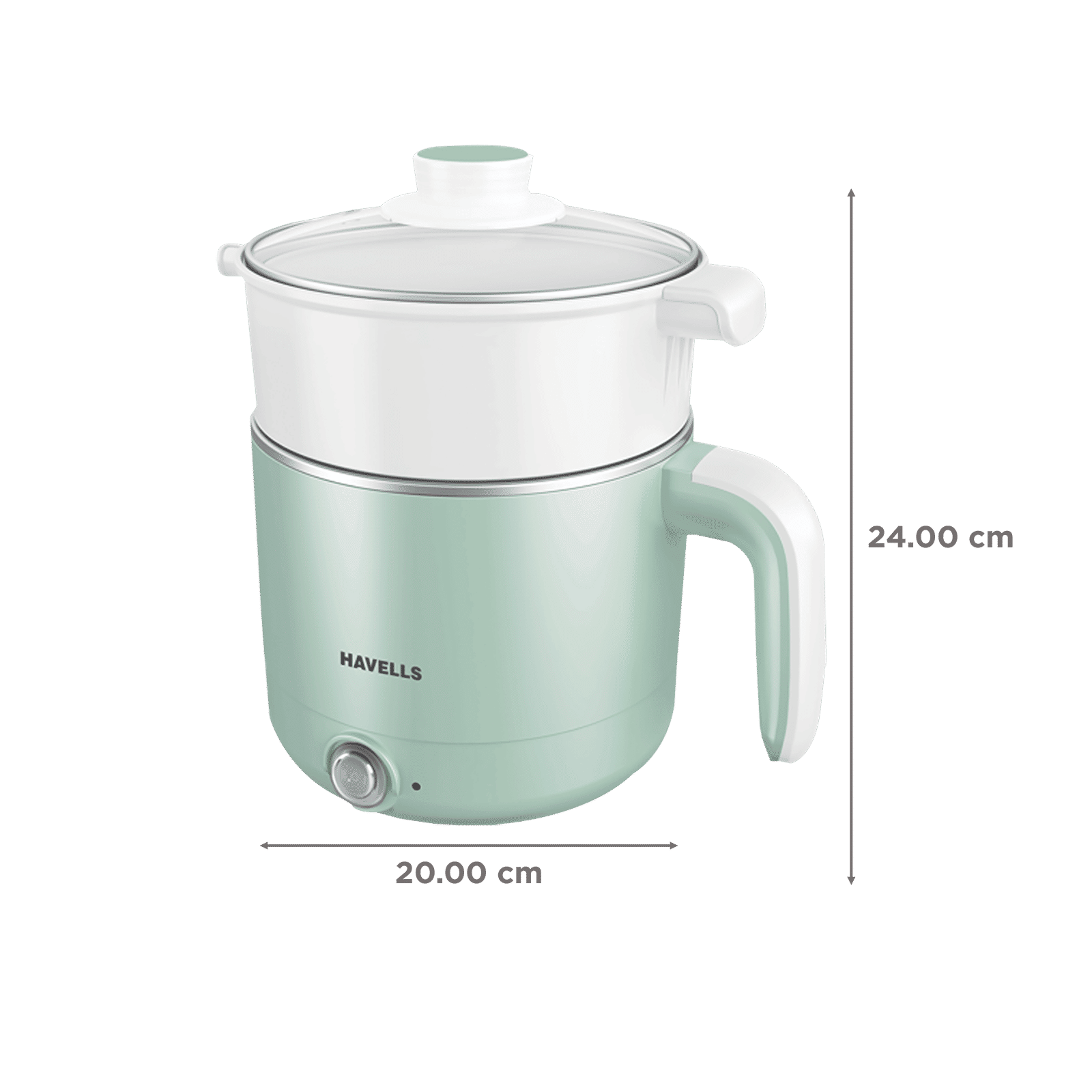 HAVELLS Capture 650 Watt 1.2 Litre Multi Cook Electric Kettle with Auto Shut Off (Light Green)_2