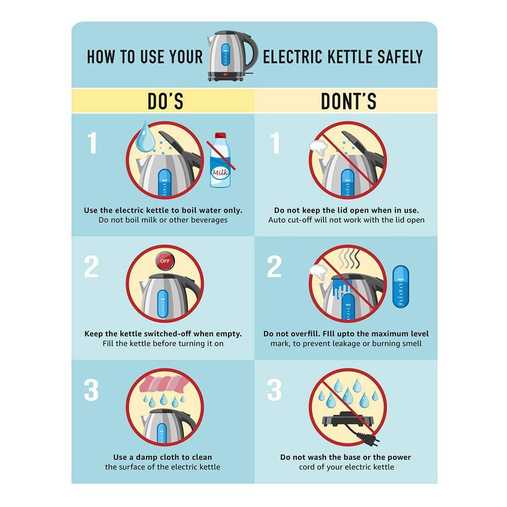 Balzano 1500 Watt 1.8 Litre Electric Kettle with 360 Degree Cordless Base (Silver)_9