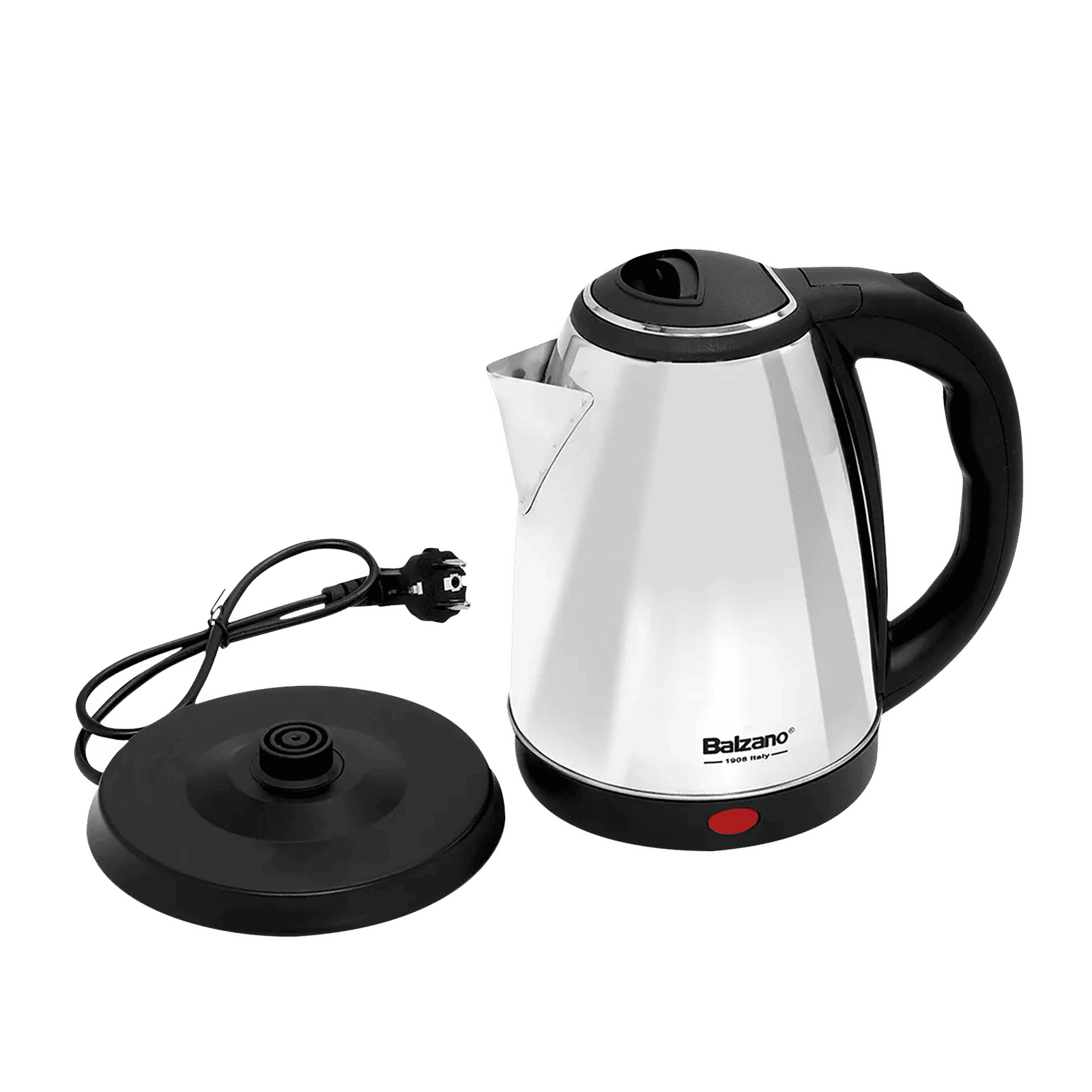 Balzano 1500 Watt 1.8 Litre Electric Kettle with 360 Degree Cordless Base (Silver)_6