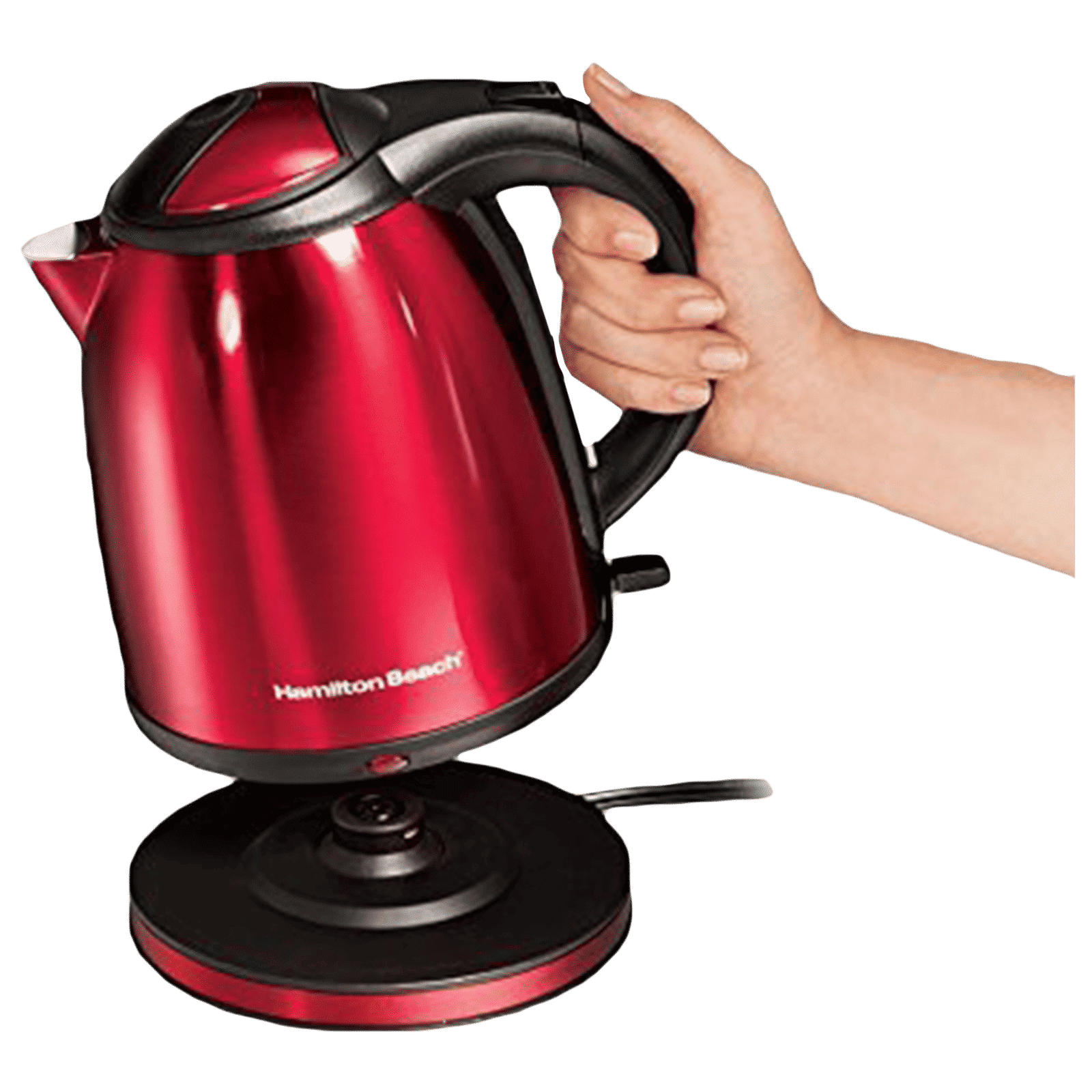 Hamilton Beach 1400 Watt 1 Litre Electric Kettle with Auto Shut Off Function (Red)_3