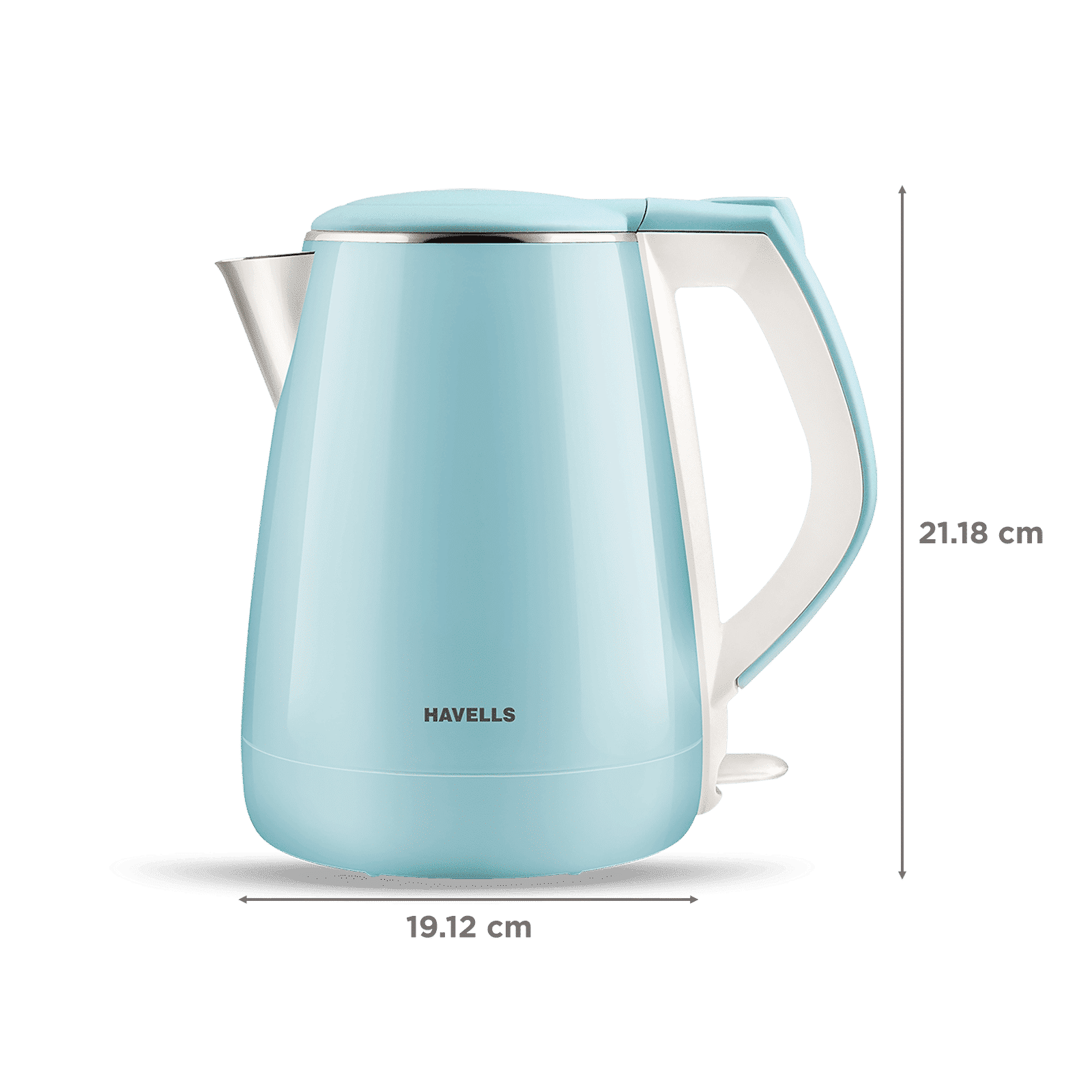 HAVELLS Aqua Plus 1500 Watt 1.2 Litre Electric Kettle with Auto Shut Off (Blue)_2