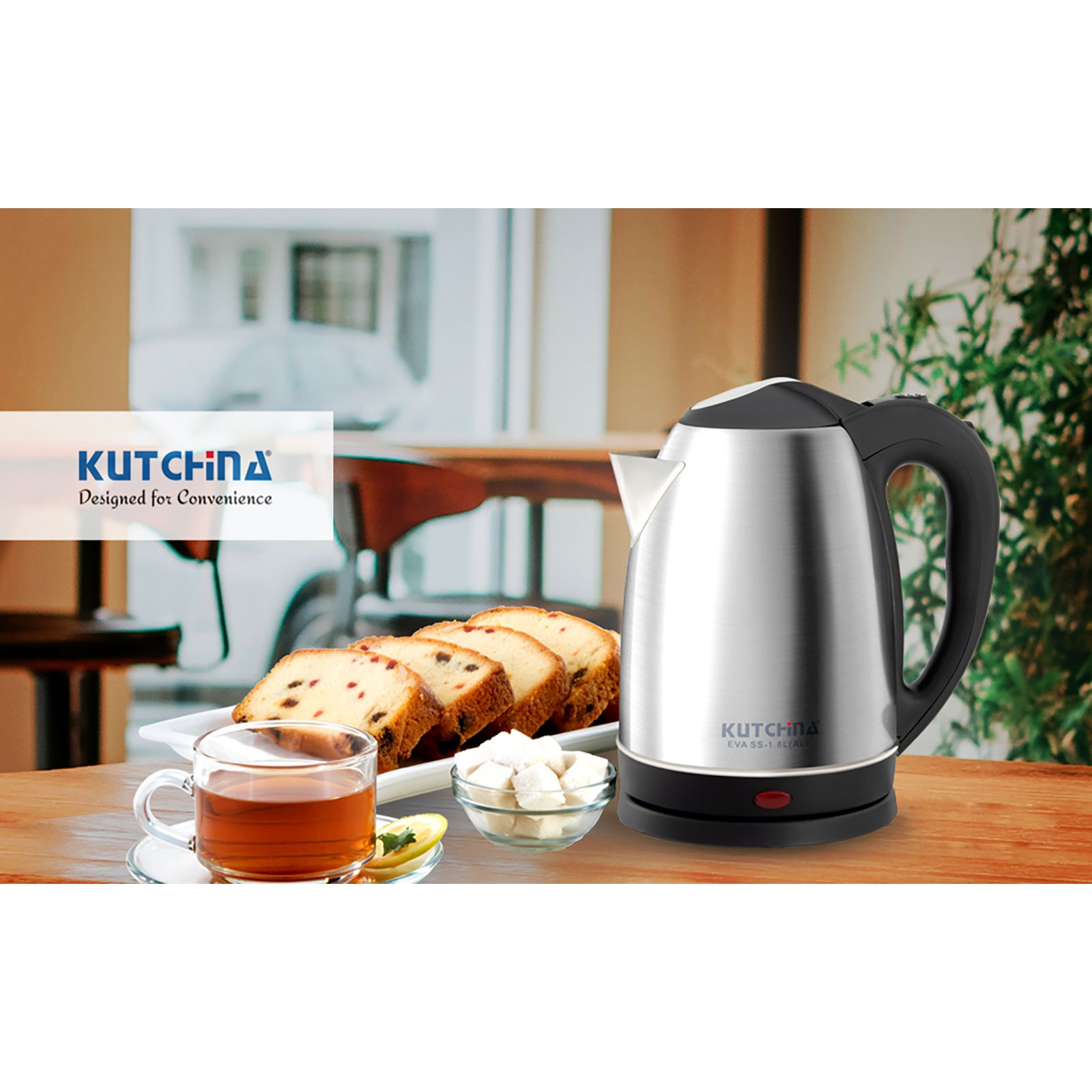 Kutchina EVA SS 1500 Watt 1.2 Litre Electric Kettle with Auto Shut Off Function (Silver)_7