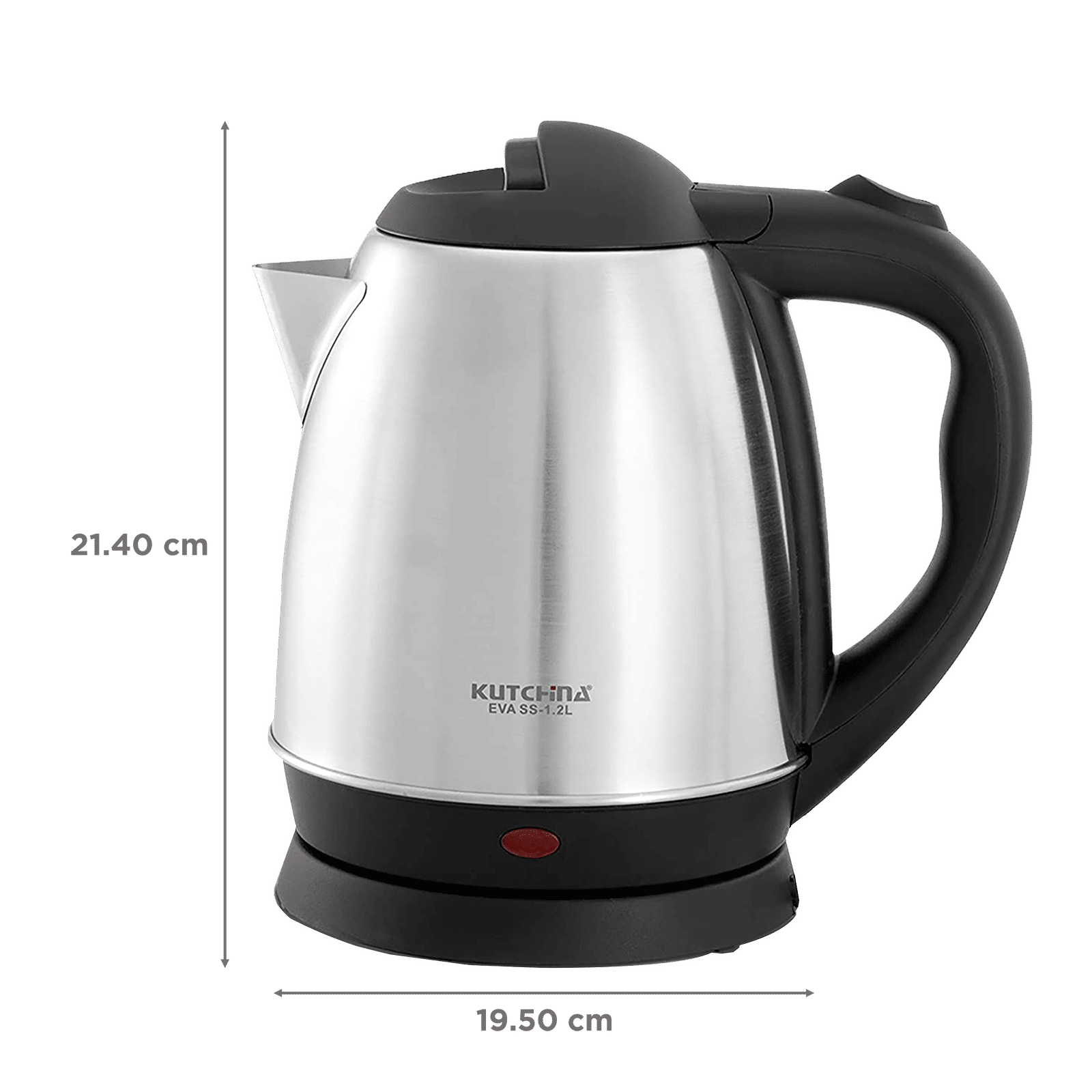 Kutchina EVA SS 1500 Watt 1.2 Litre Electric Kettle with Auto Shut Off Function (Silver)_2