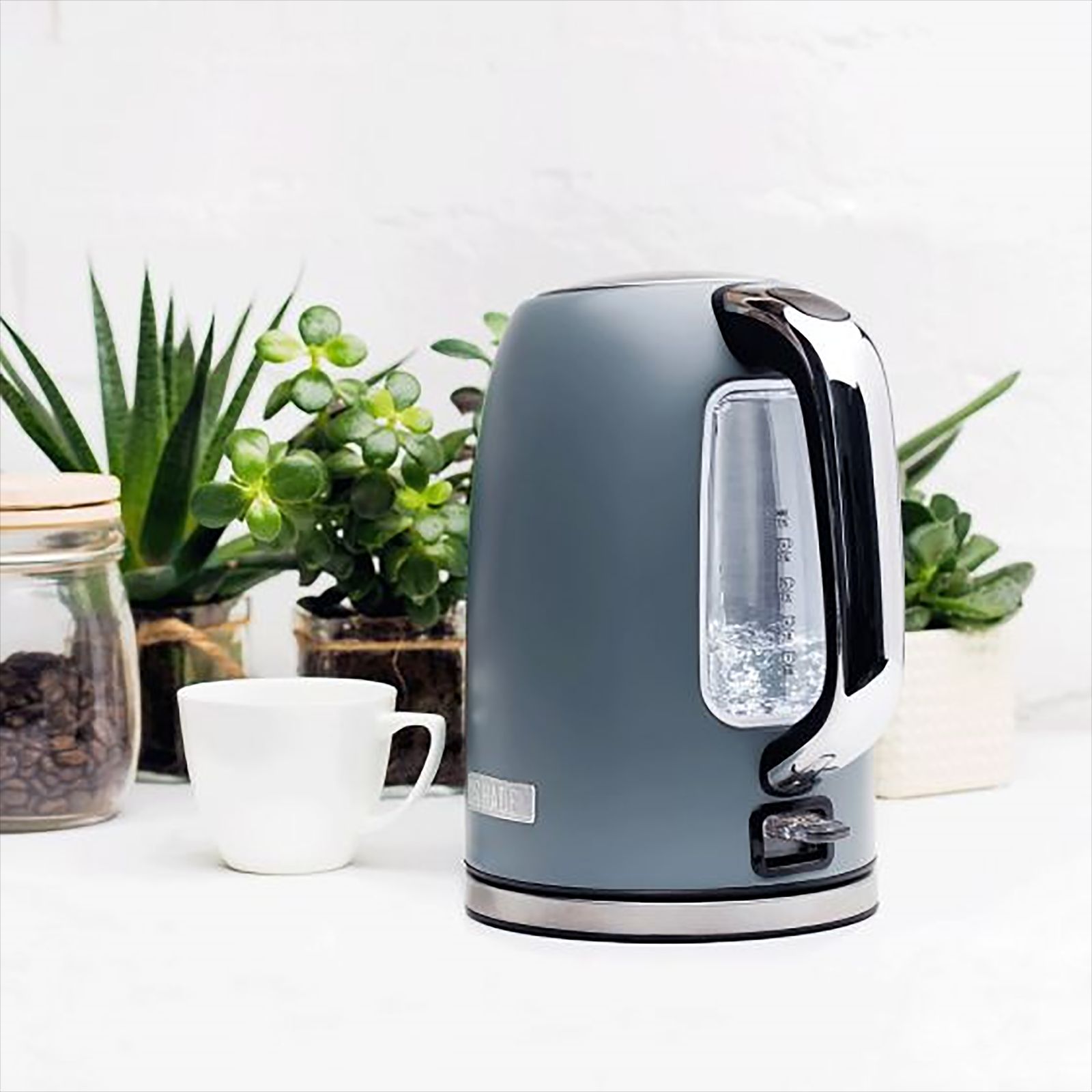 HADEN Perth Slate 3000 Watt 1.7 Litre Electric Kettle with Boil Dry Protection (Grey)_9