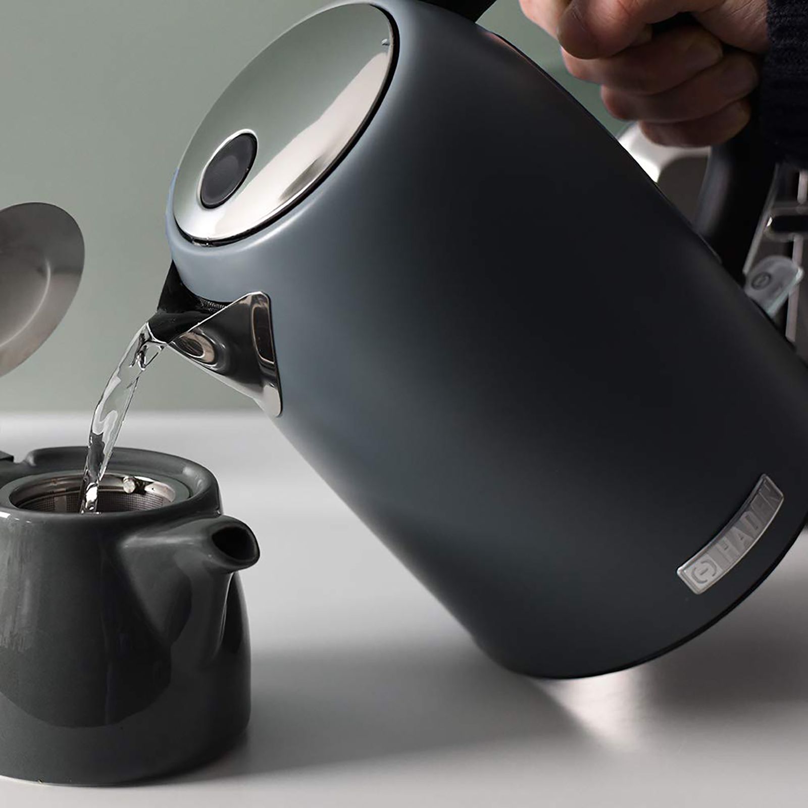 HADEN Perth Slate 3000 Watt 1.7 Litre Electric Kettle with Boil Dry Protection (Grey)_17