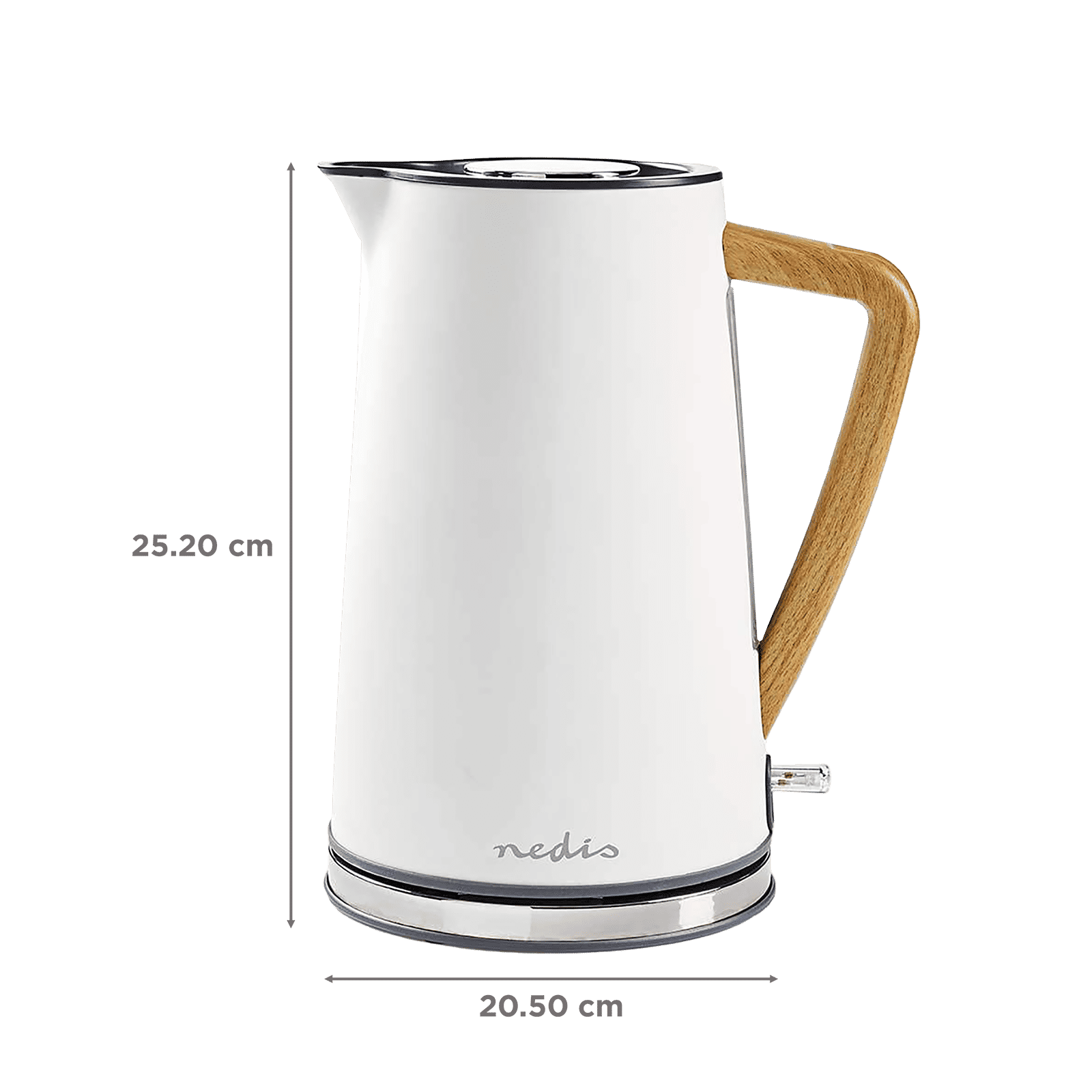 nedis 2200 Watt 1.7 Litre Electric Kettle with Boil Dry Protection (White)_2