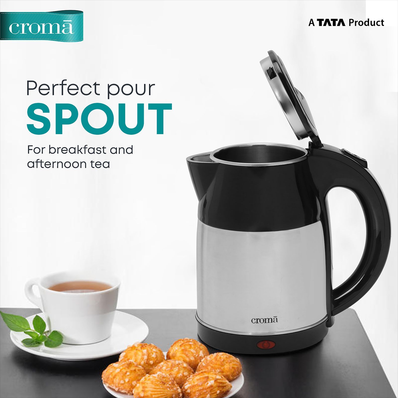 Croma 1500 Watt 1.8 Litre Electric Kettle with Overheat Protection (Silver) Croma 1500 Watt 1.8 Litre Electric Kettle with Overheat Protection (Silver)_7