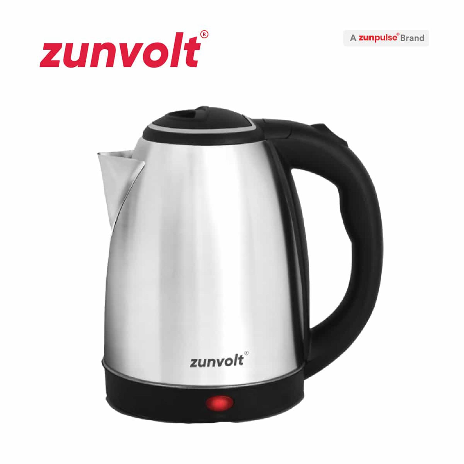 zunvolt 1500 Watt 2 Litre Electric Kettle with Cordless Pouring (Silver)_11