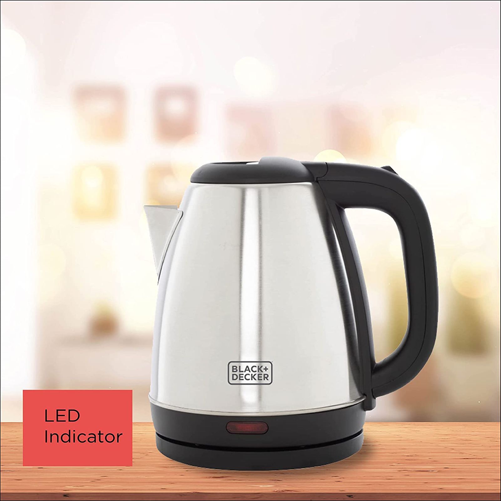 BLACK+DECKER 1500 Watt 1.5 Litre Electric Kettle with Auto Shut Off (Silver)_7