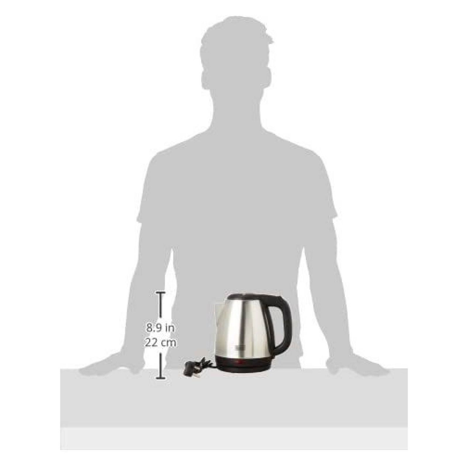 BLACK+DECKER 1500 Watt 1.5 Litre Electric Kettle with Auto Shut Off (Silver)_9