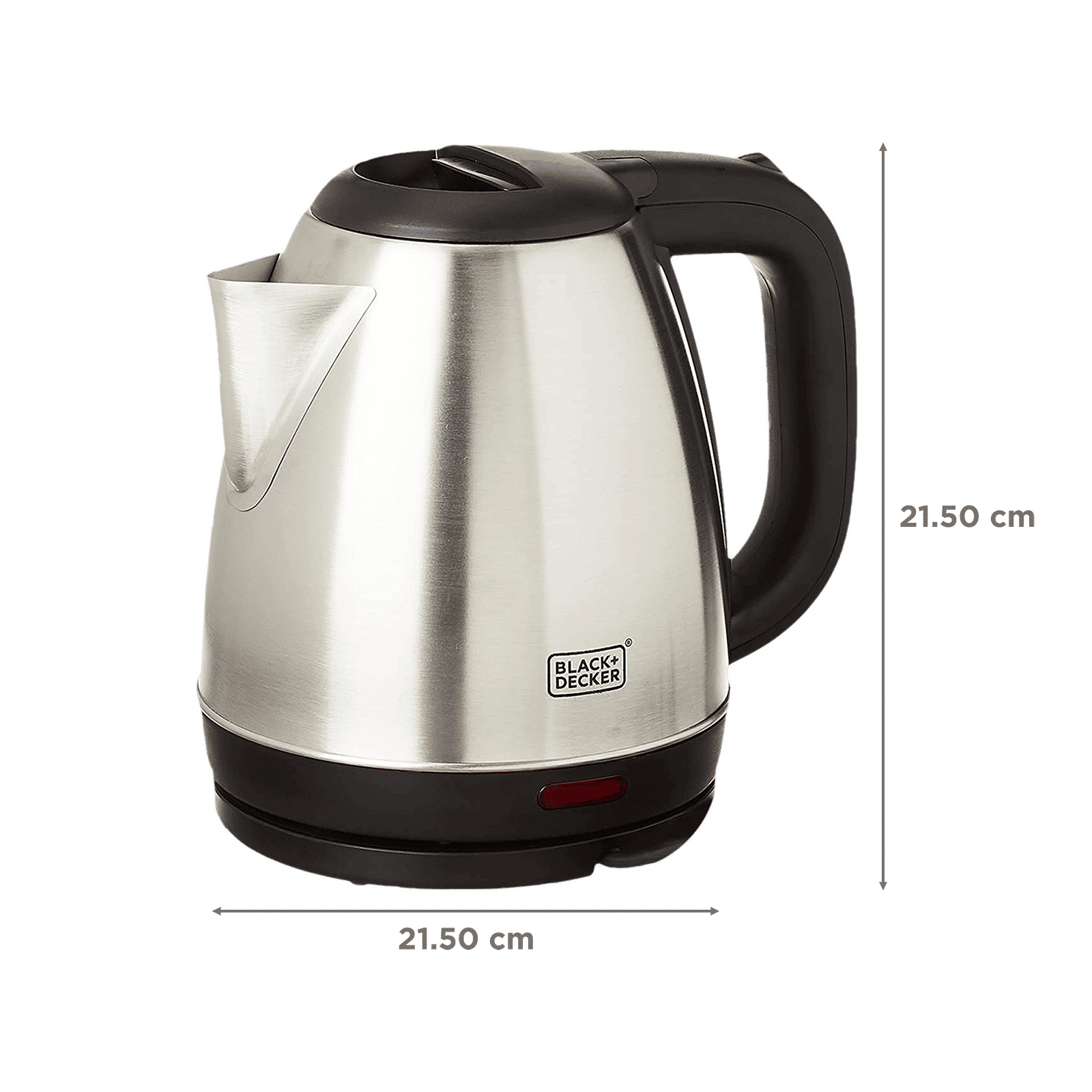 BLACK+DECKER 1500 Watt 1.5 Litre Electric Kettle with Auto Shut Off (Silver)_2
