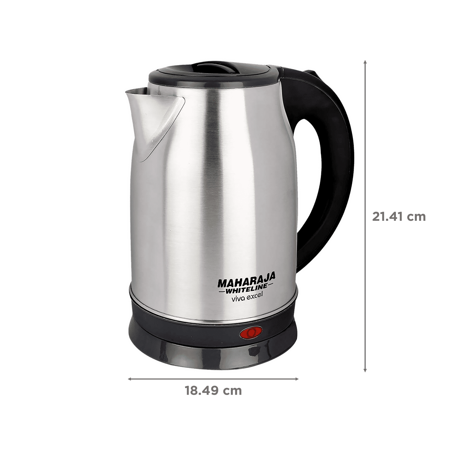 MAHARAJA WHITELINE Viva Excel 1500 Watt 1.8 Litre Electric Kettle with Auto Shut Off (Steel)_2