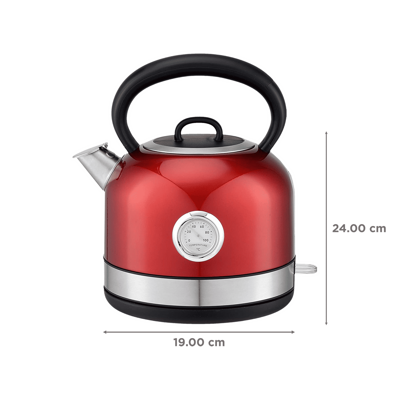 HAFELE Dome 2150 Watt 1.7 Litre Electric Kettle with Auto Shut Off (Red)_2